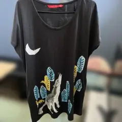 グラニフ オオカミ柄 ワンピース