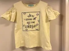Lindsay リンジィ Tシャツ イエロー Mサイズ　150