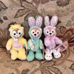 香港ディズニーランド　ダッフィー ぬいぐるみキーチェーン イースター