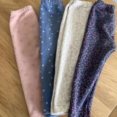 キッズ裏起毛パンツ　4枚90cm