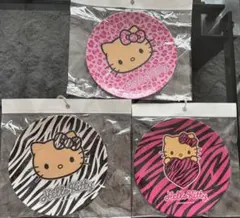 ハローキティお皿 メラミンプレート キティちゃん ゼブラ ヒョウ柄