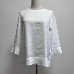 無印良品　オーガニックリネン洗いざらし七分袖　Mサイズ