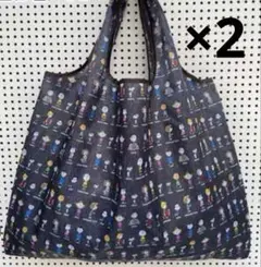 ♡muguetᵕ̈♡様専用　大容量　エコバッグ 軽量　キャラクタースヌーピー　2点