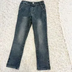 【美品】140cmTHE SHOPTKブラックジーンズ　デニムほぼ未使用