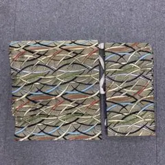 美品☆金地に上品な刺繍が素敵♡　正絹　作り帯　付け帯