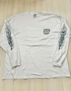 XL harley davidson フレイム チェッカー ロンT ハーレー 白 - メルカリ