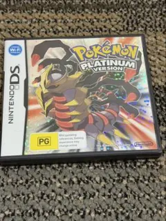 檄レア　極美品　ポケットモンスター PLATINUM VERSION 欧米版
