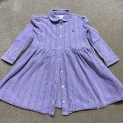 Ralph Lauren 紫ストライプ ワンピース 24M パンツセット