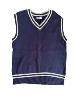 WEGO ネイビー Vネック ノースリーブ スクールベスト