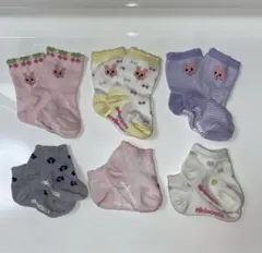 ベビー靴下 靴下 ソックス ミキハウス 6足セット 11-13cm うさこちゃん