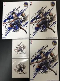 新品未使用 ワンピース NBA ポスター ステッカー エース 6点セット