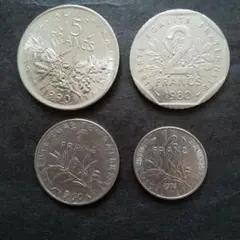 【貴重】フランス　フラン　紙幣と硬貨　お札　コイン　コレクション Yahoo!オークション -「フランス・フラン」(アンティーク