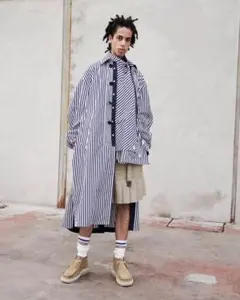 2026年最新】sacai メンズ ステンカラーコートの人気アイテム - メルカリ