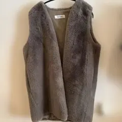 THE PAUSE グレー フェイクファージレ　サイズF