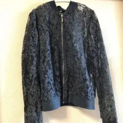 ZARA ジップアップアウター　シースルー　M