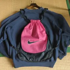 00s ナイキ ナップサック ピンク y2k ノームコア テック シティ