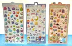 t*m様 ボンボンドロップ風ぷくぷくシール 3シートセット