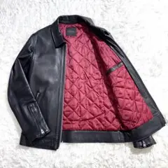 美品✨メンズビギ 極上ラムレザー 羊革 レザージャケット シングルライダース