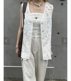 MEDI CUTWORK 3D LACE MOTIF VESTのサムネイル