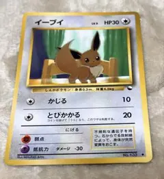 ポケモンカード　イーブイ ● 拡張シート第1弾　青版 旧裏 光沢あり