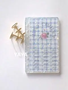 レジン バインダー　A6　saving challenge セービング　貯金