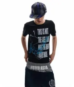 音楽モチーフ プリントTシャツ ブラック