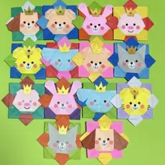 折り紙 ハンドメイド 動物メダル