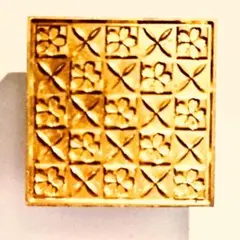 【激レア】正方形　桜模様　シーリングスタンプヘッド