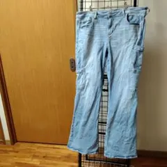 た*た様 ライトブルー デニム　フレアー