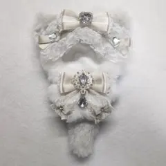 ぬい服 着ぐるみ ねこ グレー ホワイト 10cm