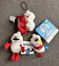 パペットスンスン　ノンノン　マスコット　ぬいぐるみ　ピロー　birthday