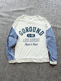 長袖カットソー ロンT 150 袖切り替え