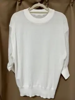 【美品】Te chichi ニット ホワイト フリーサイズのサムネイル