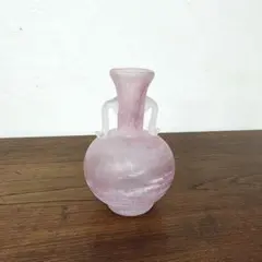 ROMAN】イタリア製 ハンドメイドガラス 花瓶 フラワーベース 18cm 