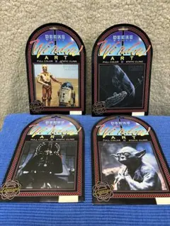 スターウォーズ　ウィンドーデカール　4枚セット　若干ダメージあり