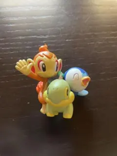 【美品】ポケモン DP予約特典フィギュア ヒコザル ポッチャマ ナエトル