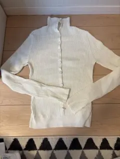 moussy リブニット