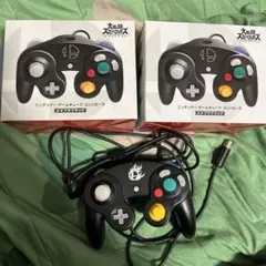 ゲームキューブコントローラー3個　スマブラブラック