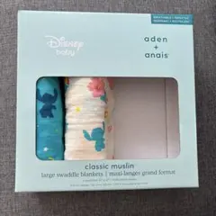 Disney baby aden + anais スティッチ　おくるみ