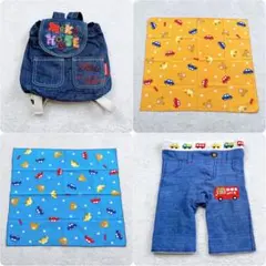 ミキハウス✨キッズ ベビーセット スパッツ クロス デニム リュックサックのサムネイル