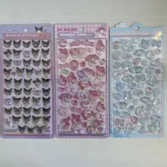 正規品　新品未開封　ボンボンドロップシール　3枚　マイメロ　クロミ　オリジナル