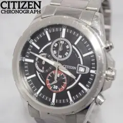 新品ガラス CITIZEN シチズン クロノグラフ スモセコ メンズ 新品電池