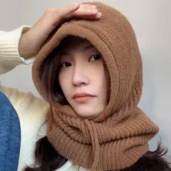 【新品未使用❣️】バラクラバ 防寒 ネックウォーマー 人気 ブラウン