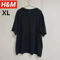 H&M 無地　Tシャツ　黒　XLのサムネイル