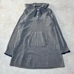 ノーザントラック ニットパーカー L グレー チュニック 大きいサイズ ゆったり