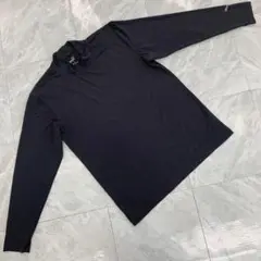 PUMA 長袖シャツ ハイネック 無地 スポーツウェア ブラック Lサイズ