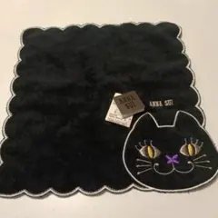 ANNA SUI 猫刺繍 ハンカチ