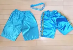 こどもまとめ売り　コスプレ　ズボン2枚&頭巻き　3点セット　120ｃｍ　1回着用