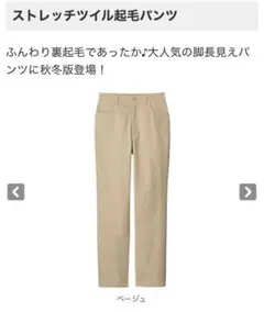 DHCストレッチツイル起毛パンツ　１３号のサムネイル