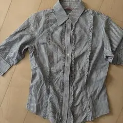 PS Paul Smith Women ストライプ フリル 半袖シャツのサムネイル
